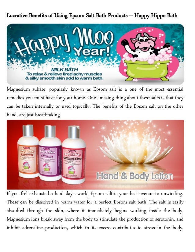 Can epsom salts be taken internally
